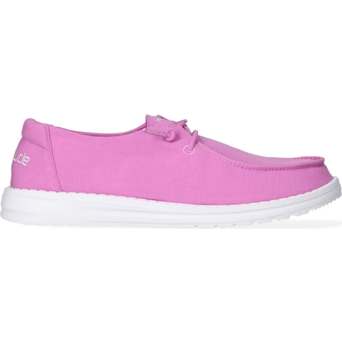 HEYDUDE Instappers Dames Wendy Slub Paars 37 Canvas