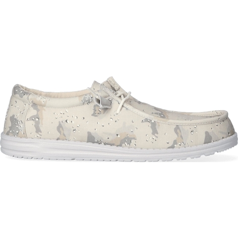 HEYDUDE Instappers Heren Wally Camouflage Grijs 41 Canvas