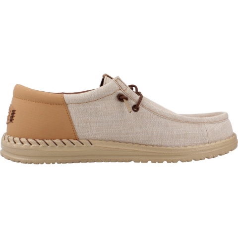 HEYDUDE Instappers Heren Wally Funk Nylon Craft Cognac 45 Nylon