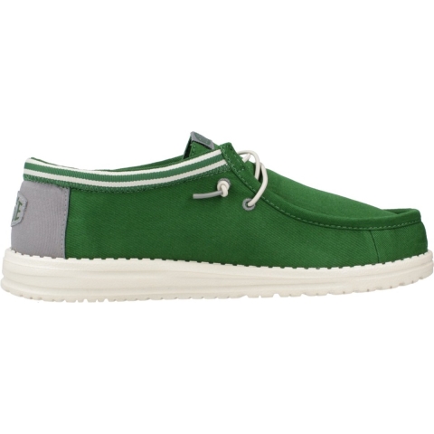 HEYDUDE Instappers Heren Wally Letterman Groen 40 Textiel