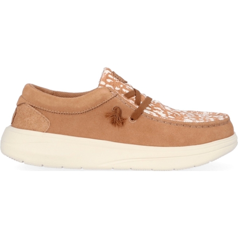 HEYDUDE Instappers Dames Wendy X Cognac 41 Textiel