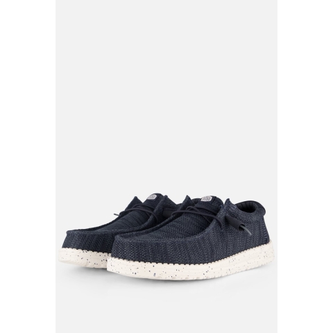 HEYDUDE Instappers Heren Wally Stretch Sox Blauw 42 Mesh