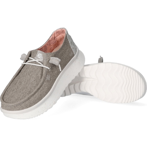 HEYDUDE Instappers Dames Wendy Peak Chambray Bruin 40 Chambray