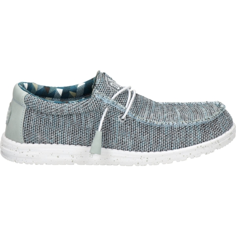 HEYDUDE Instappers Heren Wally Sox Grijs 43 Polyester