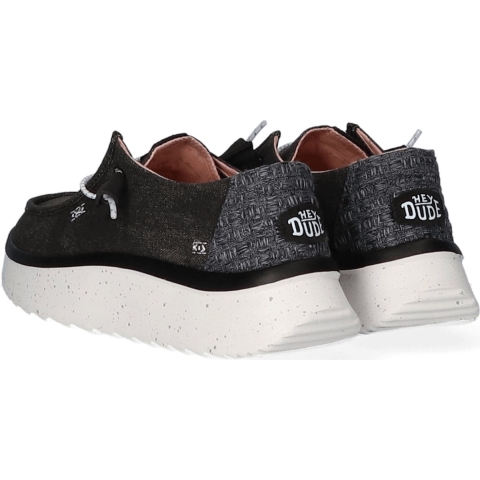 HEYDUDE Instappers Dames Wendy Peak Chambray Zwart 36 Chambray