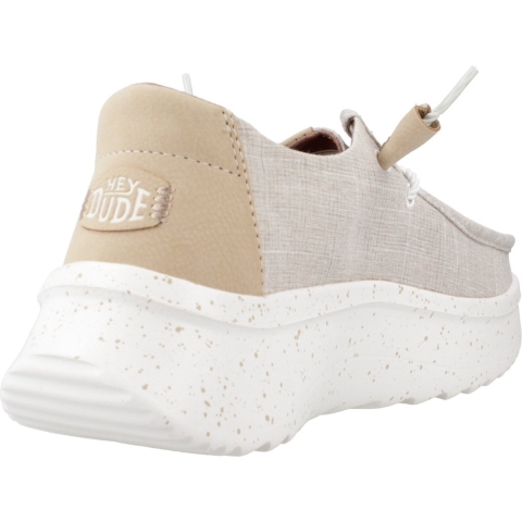 HEYDUDE Instappers Dames Wendy Peak Woven Beige 37 Textiel