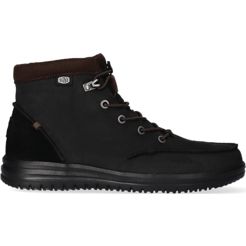 HEYDUDE Boots Heren Bradley Leather Zwart 45 Leer