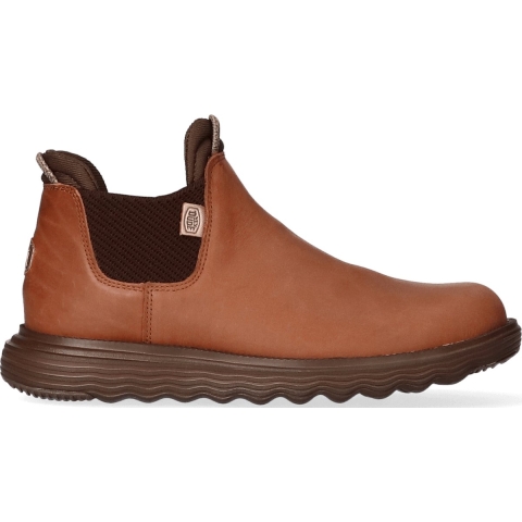 HEYDUDE Chelsea boots Dames Branson Craft Leather Cognac 36 Leer