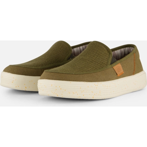 HEYDUDE Instappers Heren Sunapee Coastline Groen 40 Mesh