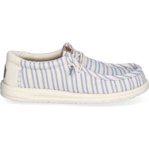HEYDUDE Instappers Heren Wally Resort Blauw 43 Textiel