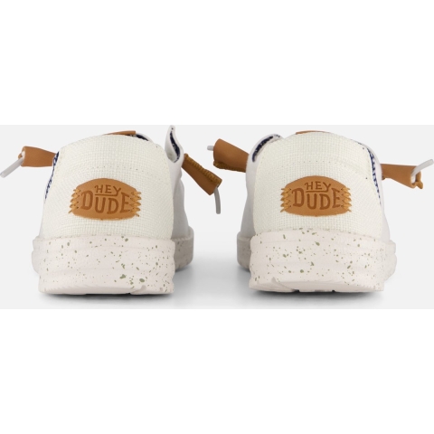 HEYDUDE Instappers Dames Wendy Washed Canvas Wit 41 Textiel