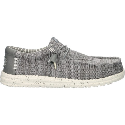 HEYDUDE Instappers Heren Wally Stretch Sox Grijs 41 Mesh