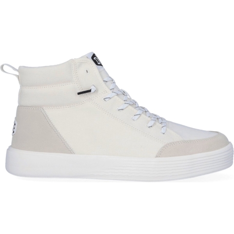 HEYDUDE Sneakers Heren Cody Hi Essentials Wit 46 Textiel