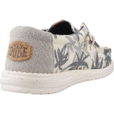 HEYDUDE Instappers Heren Wally Palm Jute Beige 40 Textiel