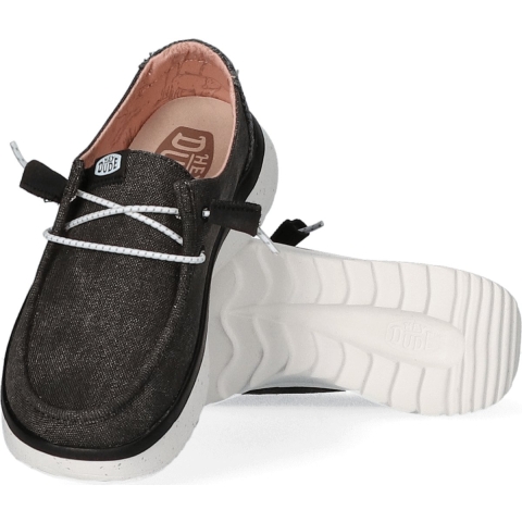 HEYDUDE Instappers Dames Wendy Peak Chambray Zwart 38 Chambray