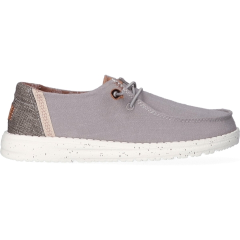 HEYDUDE Instappers Dames Wendy Washed Canvas Grijs 41 Textiel