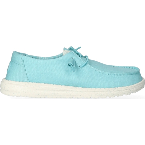 HEYDUDE Instappers Dames Wendy Canvas Cyaan 39 Canvas
