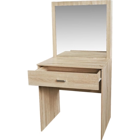 Kaptafel make up visagie opmaaktafel bureau - toilettafel - lichtbruin
