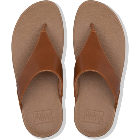 FitFlop Lulu Leather Toepost Teenslippers