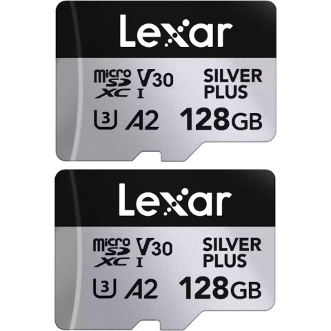 Lexar MicroSDXC Silver Plus UHS-1 128GB V30 R205/W100MB/s...