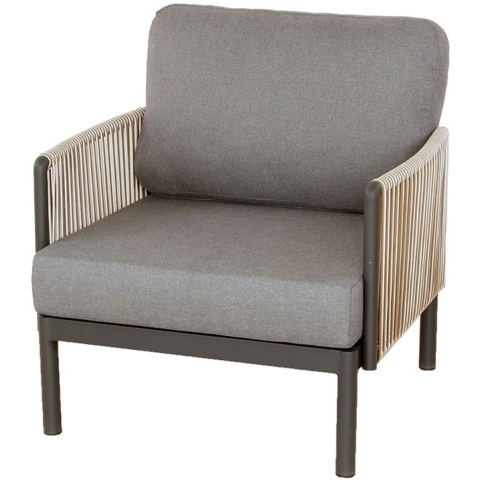 Sidney lounge stoel midnight grey - Oosterik home