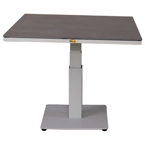 Pine Valley verstelbare lounge tafel mist grey 90 x 90 cm - Oosterik home