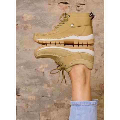 Wolky 00470010 Jump Summer Timber nubuck Veterschoenen