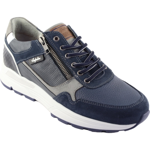 Australian Footwear Connery width H blue leather Sneakers