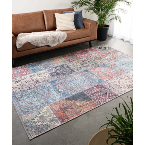 Heritaged Patchwork vloerkleed - Fade Dreamer multi - 140x200 cm