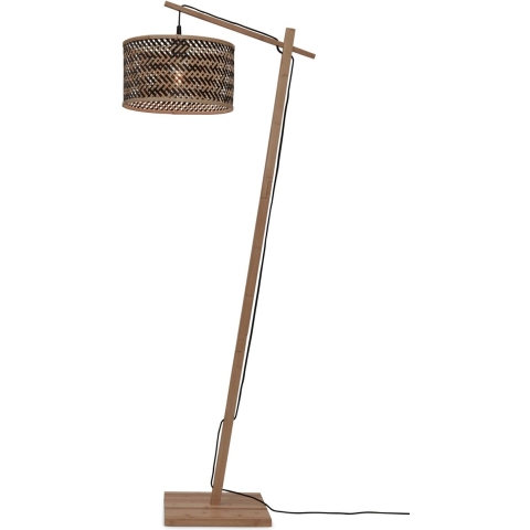 GOOD&MOJO Vloerlamp Java - Bamboe|Zwart - 58x32x150cm