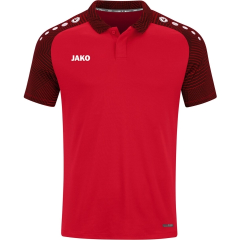JAKO 6322 Polo Performance - Rood/Zwart - XXL
