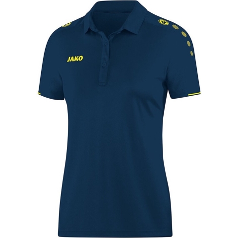 JAKO 6350D Polo Classico Dames - Nachtblauw/Citroen - 42