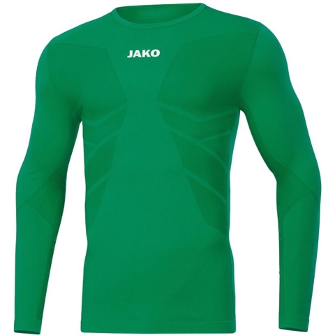 JAKO 6455 Longsleeve Comfort 2.0 - Sportgroen - M