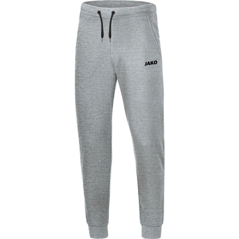 JAKO 6565 Joggingbroek Base Met Boord - Lichtgrijs Gemeleerd - XXL