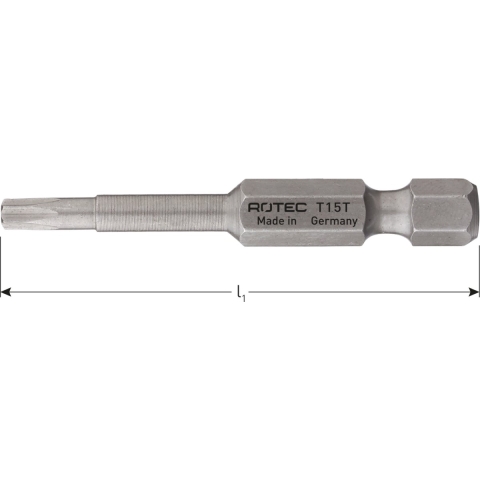 Rotec PRO Krachtbit T 27 L=152mm E 6,3 BASIC VPE = 10 stuks - 8085027