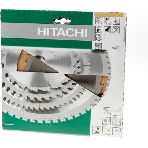 Hikoki Accessoires Hardmetalen Cirkelzaagblad 165X30/20 Z18 Dun Met Flr Tandvorm Voor Accumachines - 752412