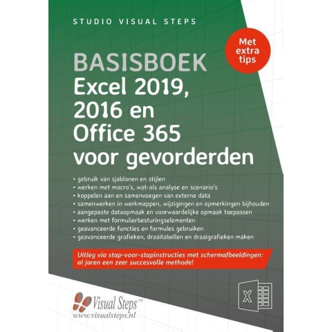 Basisboek Excel 2019, 2016 en Office 365 voor gevorderden (Paperback)