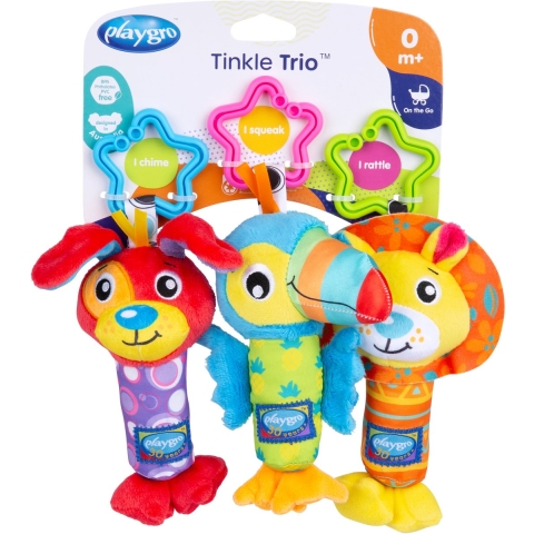 Playgro Kinderwagenspanner - Driehoek Trio - Playgro - OneSize - Hangspeeltje
