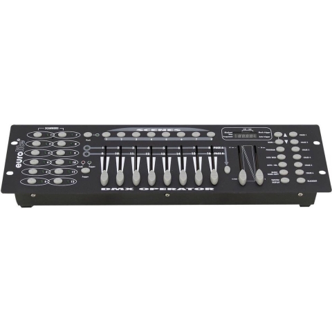 Eurolite DMX Operator 192 DMX controller 16-kanaals 19 inch bouwvorm, Sound-to-light