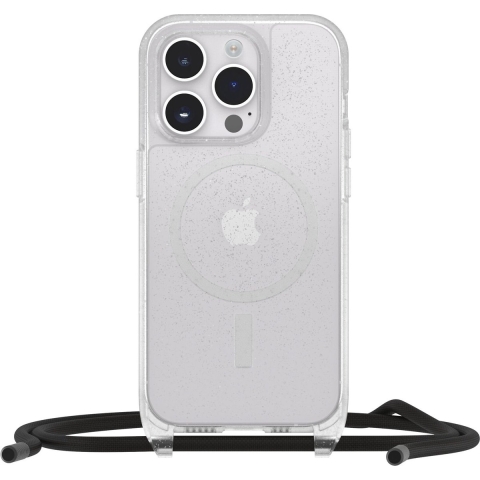 Otterbox React Necklace Smartphone ketting Apple iPhone 15 Pro Transparant, Stardust MagSafe compatible