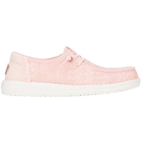HEYDUDE Instappers Dames Wendy Crochet Lace Roze 38 Textiel