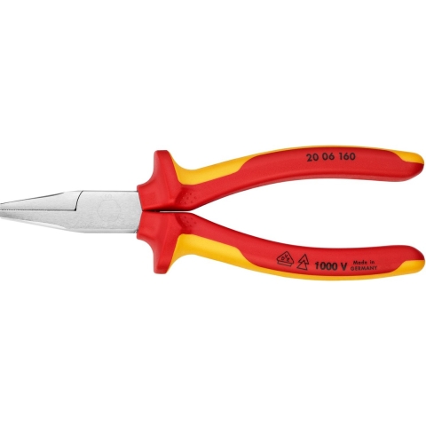Knipex Platbuigtang verchroomd 160 mm - 2006160