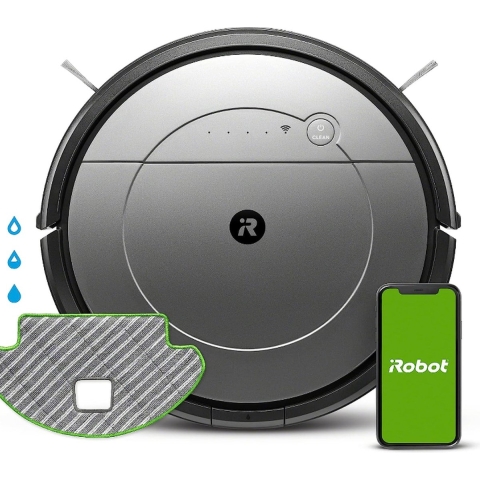 iRobot Roomba Combo(TM) 111840 robotstofzuiger en dweilrobot met wifi-verbinding en meerdere reinigingsmodi - Hoog zuigvermogen - Dagelijks dweilen - Persoonlijke aanbevelingen