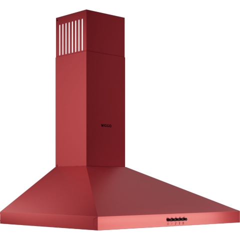 Wiggo WE-A630P(R) - Wandschouw Afzuigkap - 60cm - Rood