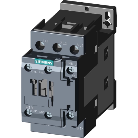 Siemens 3RT2026-1AP00 Contactor 3x NO 11 kW 230 V/AC 25 A Met hulpcontact 1 stuk(s)