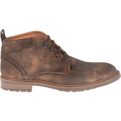 Berkelmans Oporto Dark Brown Suede Veterschoenen