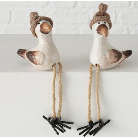 Boltze Home Figuur Simon Zeemeeuw Met Bungelbeentjes 22cm