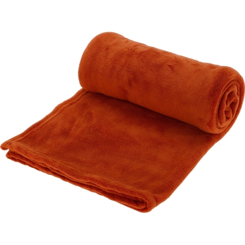 Fleece Deken Roest Oranje 125x150cm