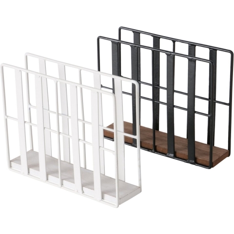 Boltze Home Servethouder Lurio Metaal/hout L8 X B5 X H15cm Verkrijgbaar In Wit