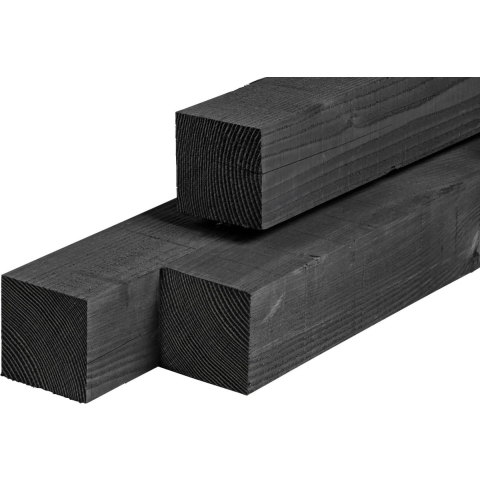 Paal douglas zwart geimpregneerd 15,0x15,0x400 cm Tuindeco - Tuindeco